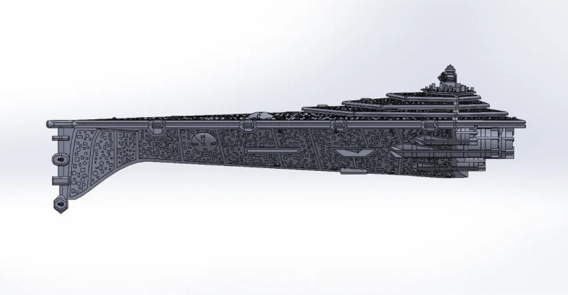 Star Wars Armada Dark Empire ECLIPSE Super Star Destroyer Raw OR Fully hand-painted Model 3D 12k Resin