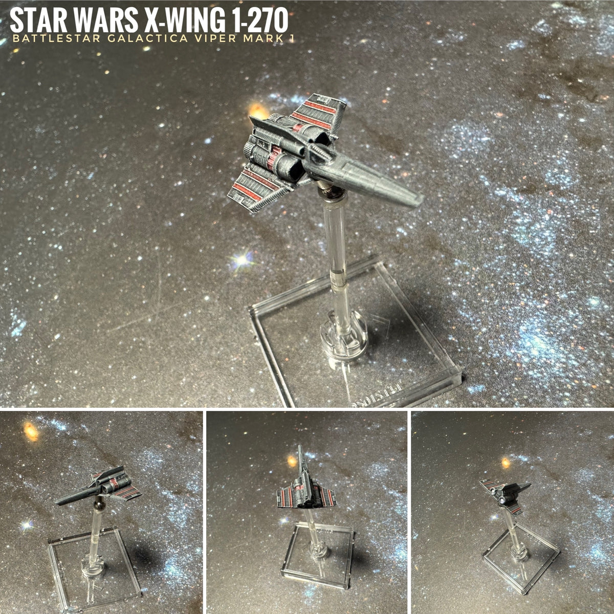 BSG TOS 1978 Battlestar Galactica Colonial Scorpion Fighter - 16k resin print