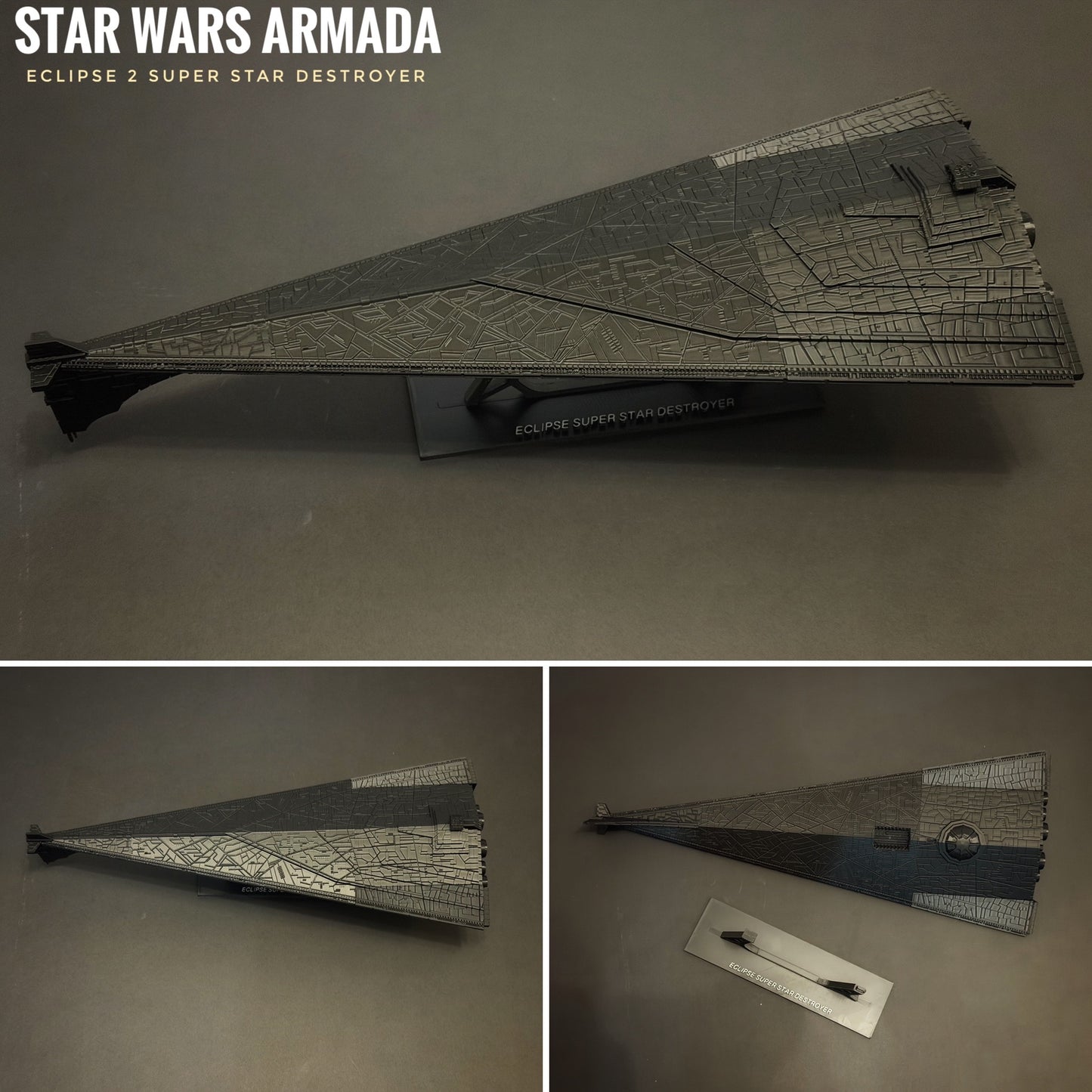Star Wars Armada Dark Empire ECLIPSE 2 Super Star Destroyer 24” 14k 3D printed