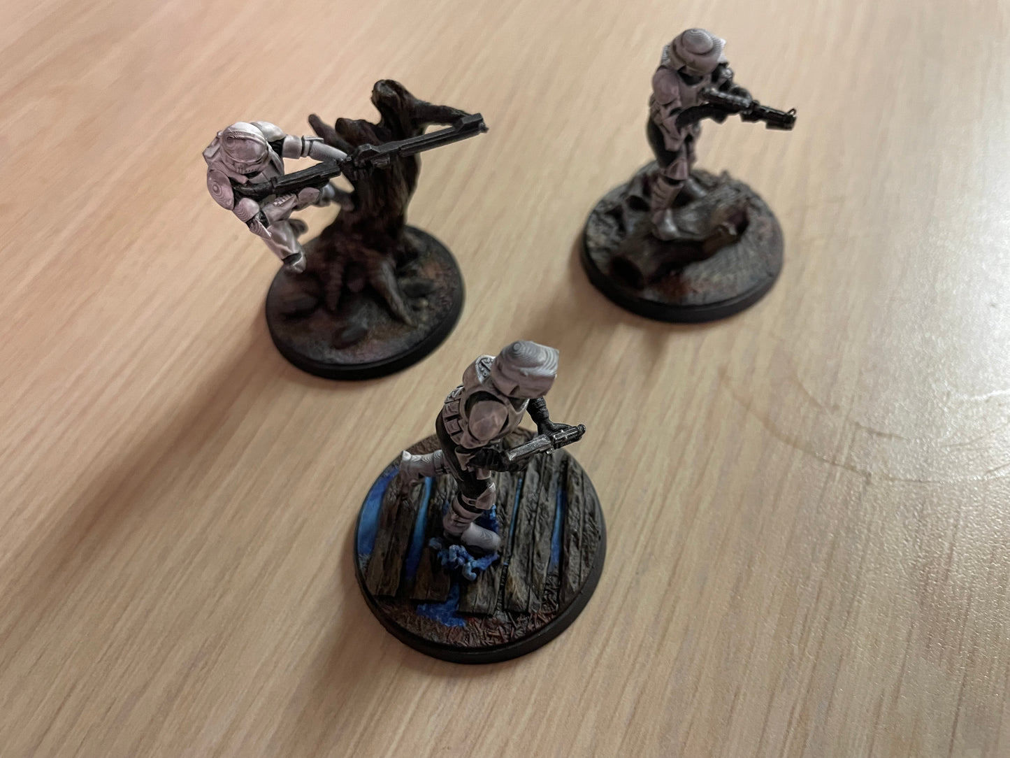 Star Wars LEGION Shatter Scale Clone Troopers (3) • Raw/Unpainted -or- Hand Painted Model 3D 14k Resin