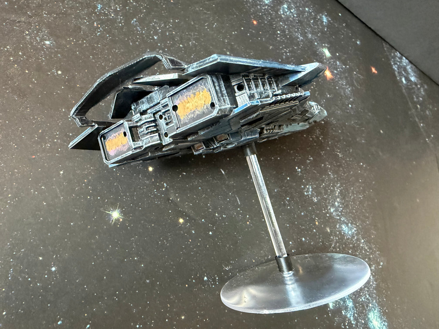 Elite: Dangerous Federal Corvette (1000:1 = 167.8mm L) Hand Painted 14k 3D FanArt