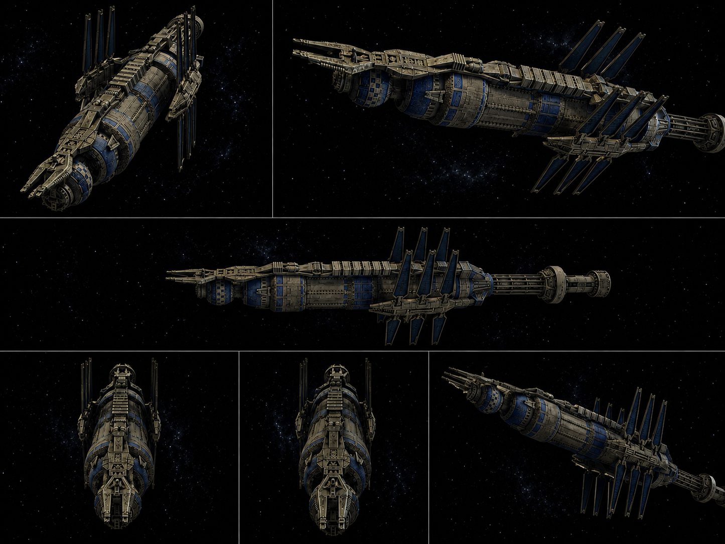 Babylon 5 Earth Alliance Space Station HIGH detail 3D print FanArt