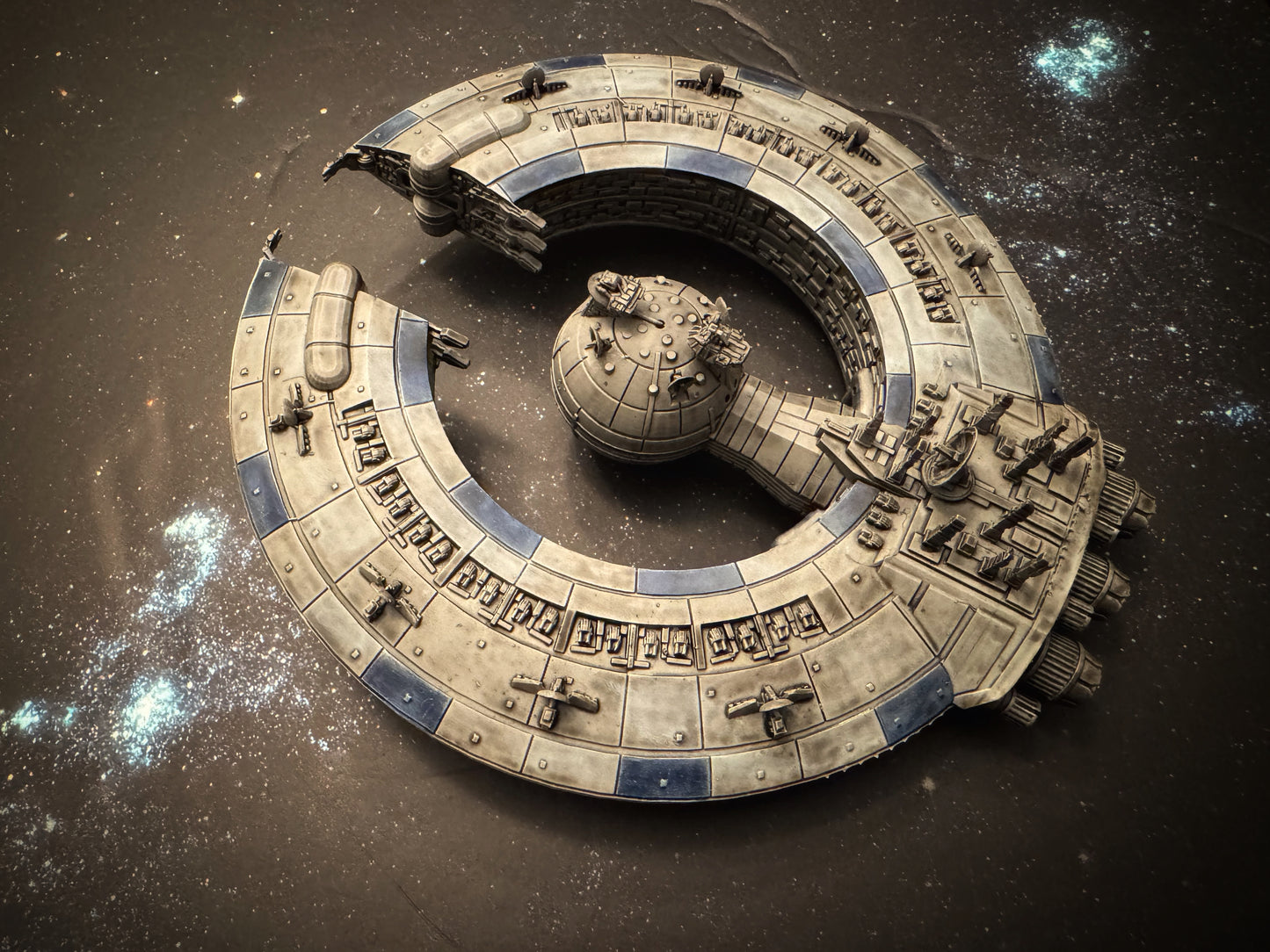 Star Wars Armada CIS Lucrehulk Battlecruiser Raw/Unpainted -or- Hand Painted Model 3D 14k Resin