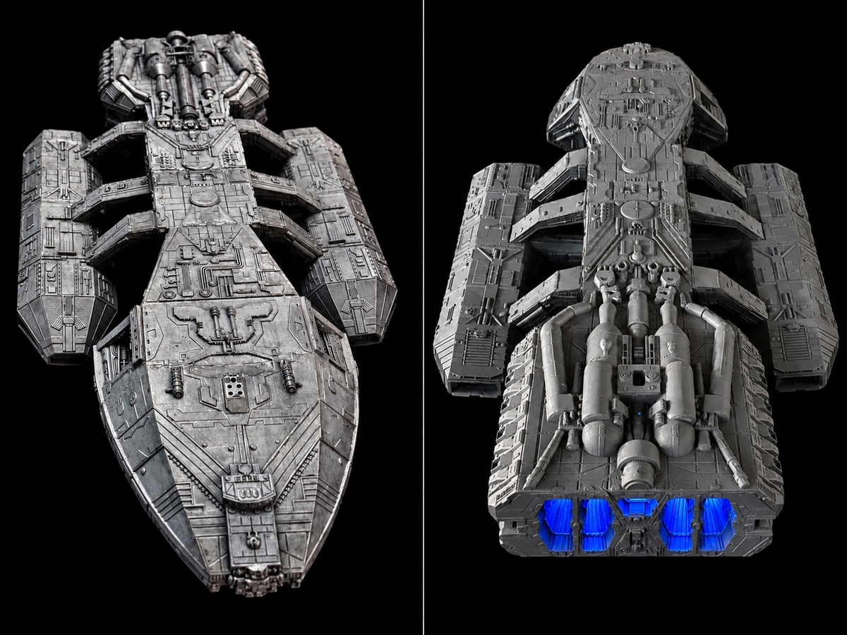 BSG Battlestar Galactica 1978 TOS Galactica 36” model • 16k Hi-res FanArt 3D Print