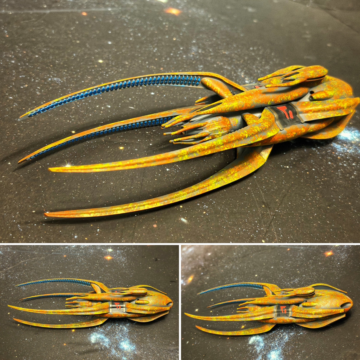 Babylon 5 Vorlon Dreadnought HIGH detail 16k 3D resin print FanArt (Star Wars armada scale)