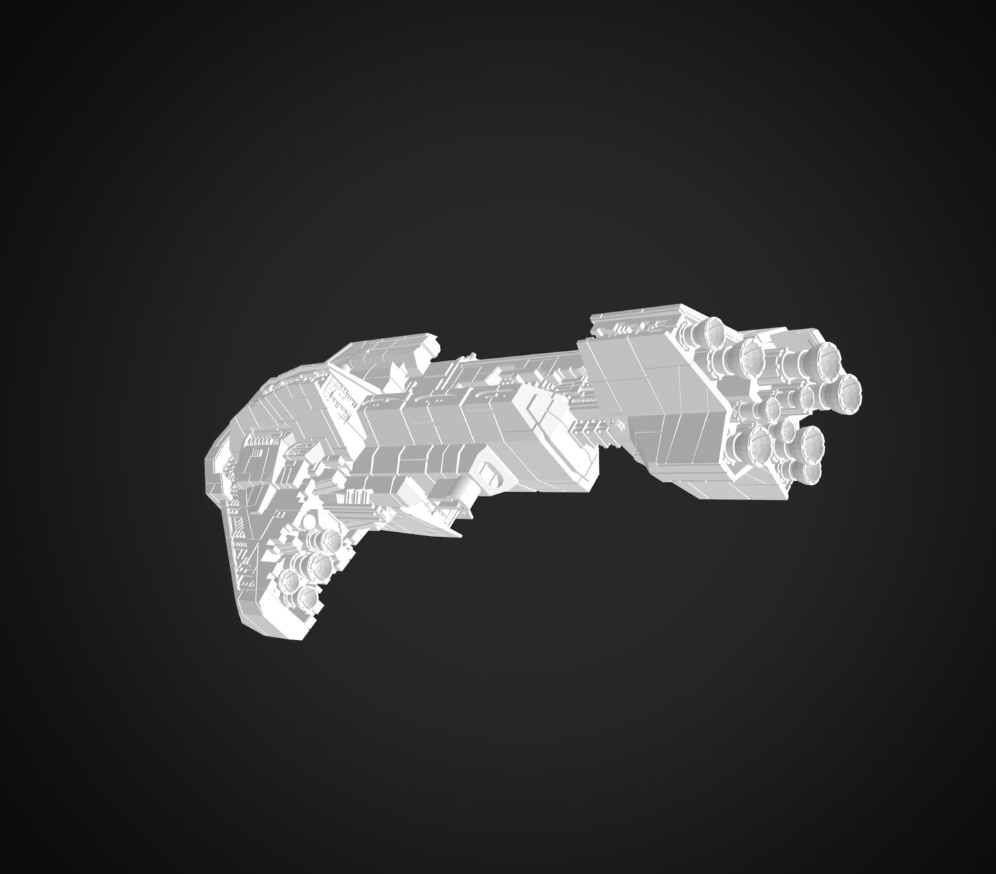 Star Wars Armada New Republic StarHawk-class Battleship Raw/Unpainted -or- Hand Painted Model 3D 14k Resin