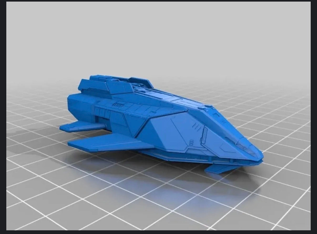 Elite: Dangerous Federal Assault Ship 1000:1 73.8mm L 14k 3D