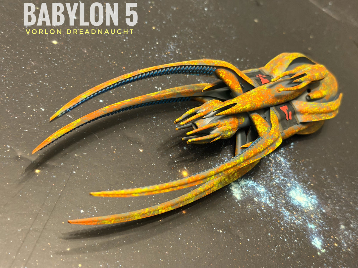 Babylon 5 Vorlon Dreadnought HIGH detail 16k 3D resin print FanArt (Star Wars armada scale)