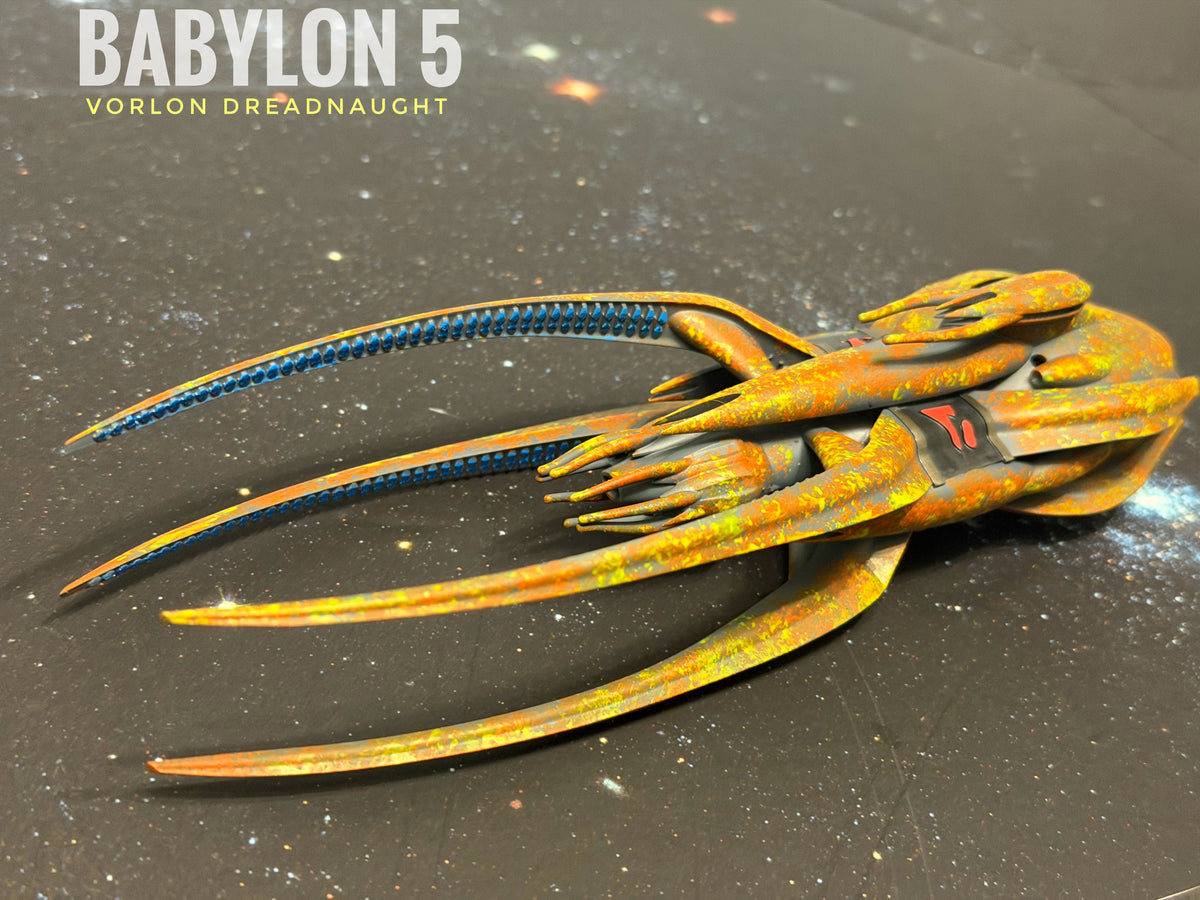 Babylon 5 Vorlon Dreadnought HIGH detail 16k 3D resin print FanArt (Star Wars armada scale)