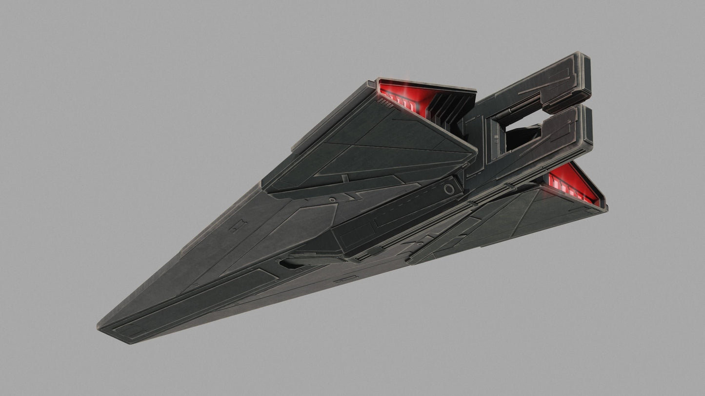 Star Wars X-wing 1/270 Bad Batch Clone Assassin CX Dagger Starship Raw or PAINTED Resin 12k 3D