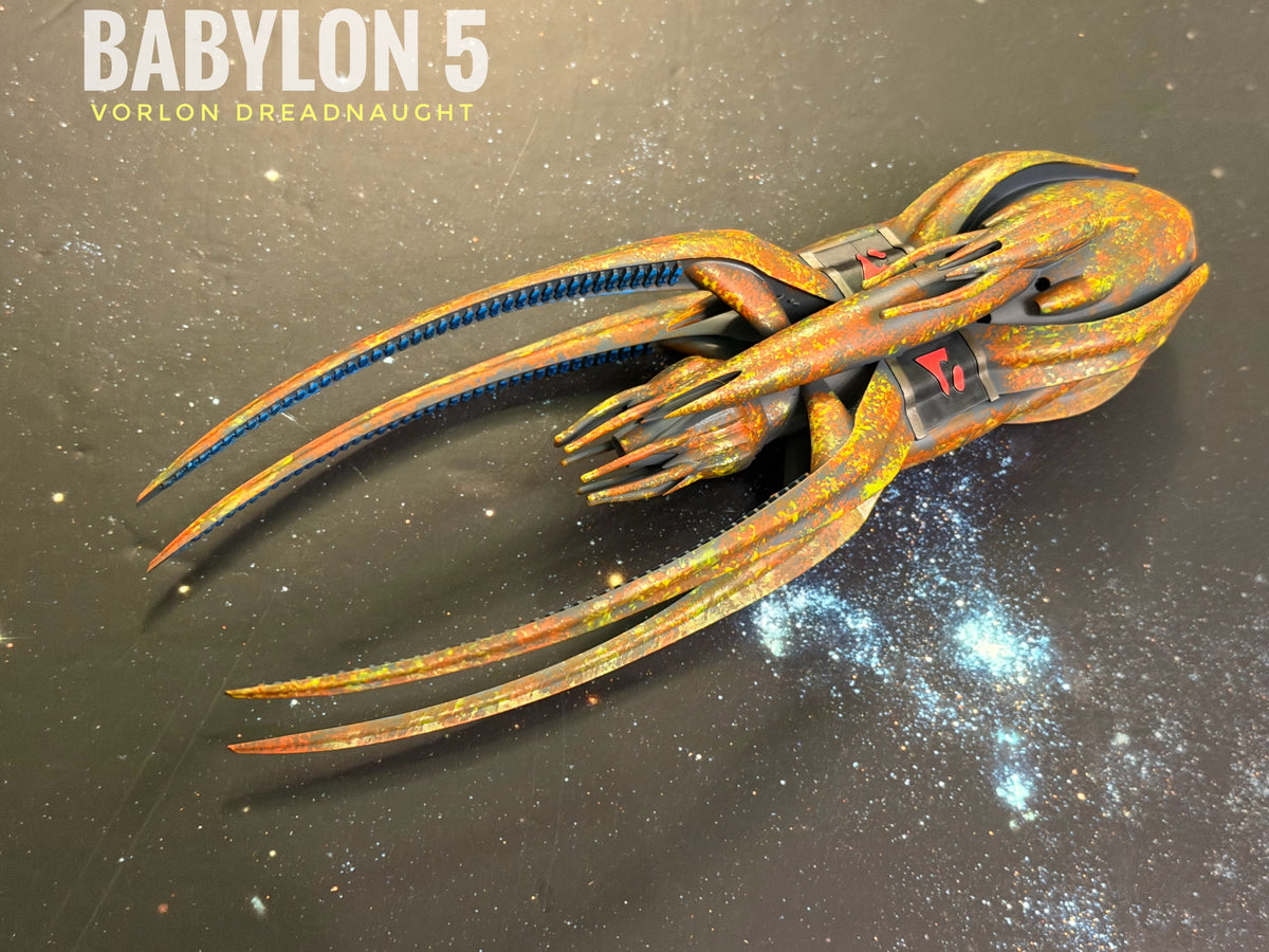 Babylon 5 Vorlon Dreadnought HIGH detail 16k 3D resin print FanArt (Star Wars armada scale)