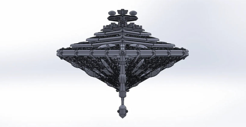 Star Wars Armada Dark Empire ECLIPSE Super Star Destroyer Raw OR Fully hand-painted Model 3D 12k Resin