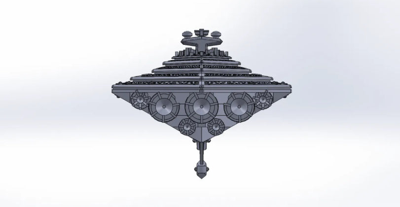 Star Wars Armada Dark Empire ECLIPSE Super Star Destroyer Raw OR Fully hand-painted Model 3D 12k Resin