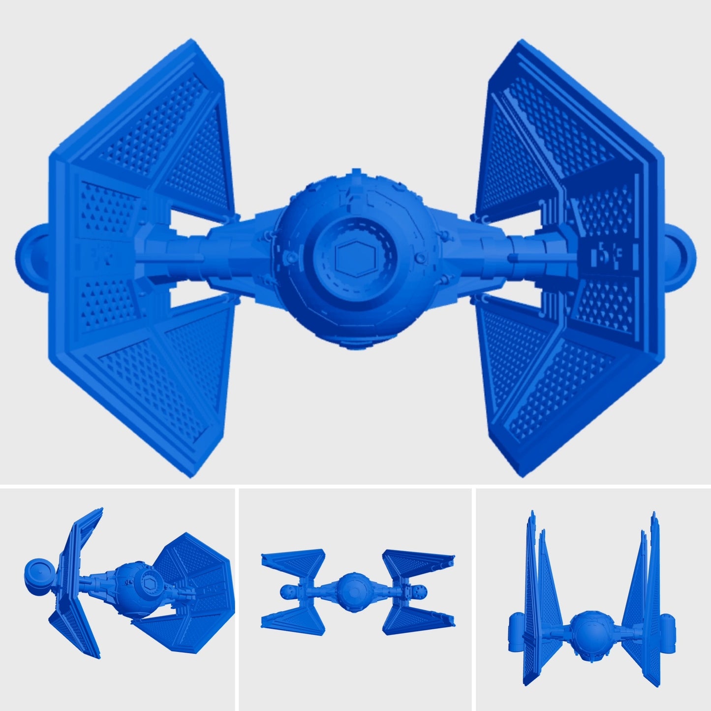 Star Wars X-Wing 1/270 TIE M3 Warhead • Painted or Raw/Unpainted 12k HRres 3D