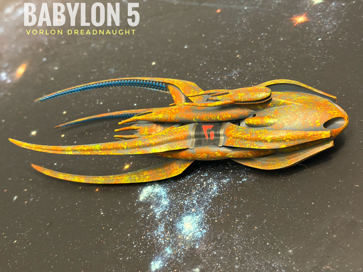 Babylon 5 Vorlon Dreadnought HIGH detail 16k 3D resin print FanArt (Star Wars armada scale)