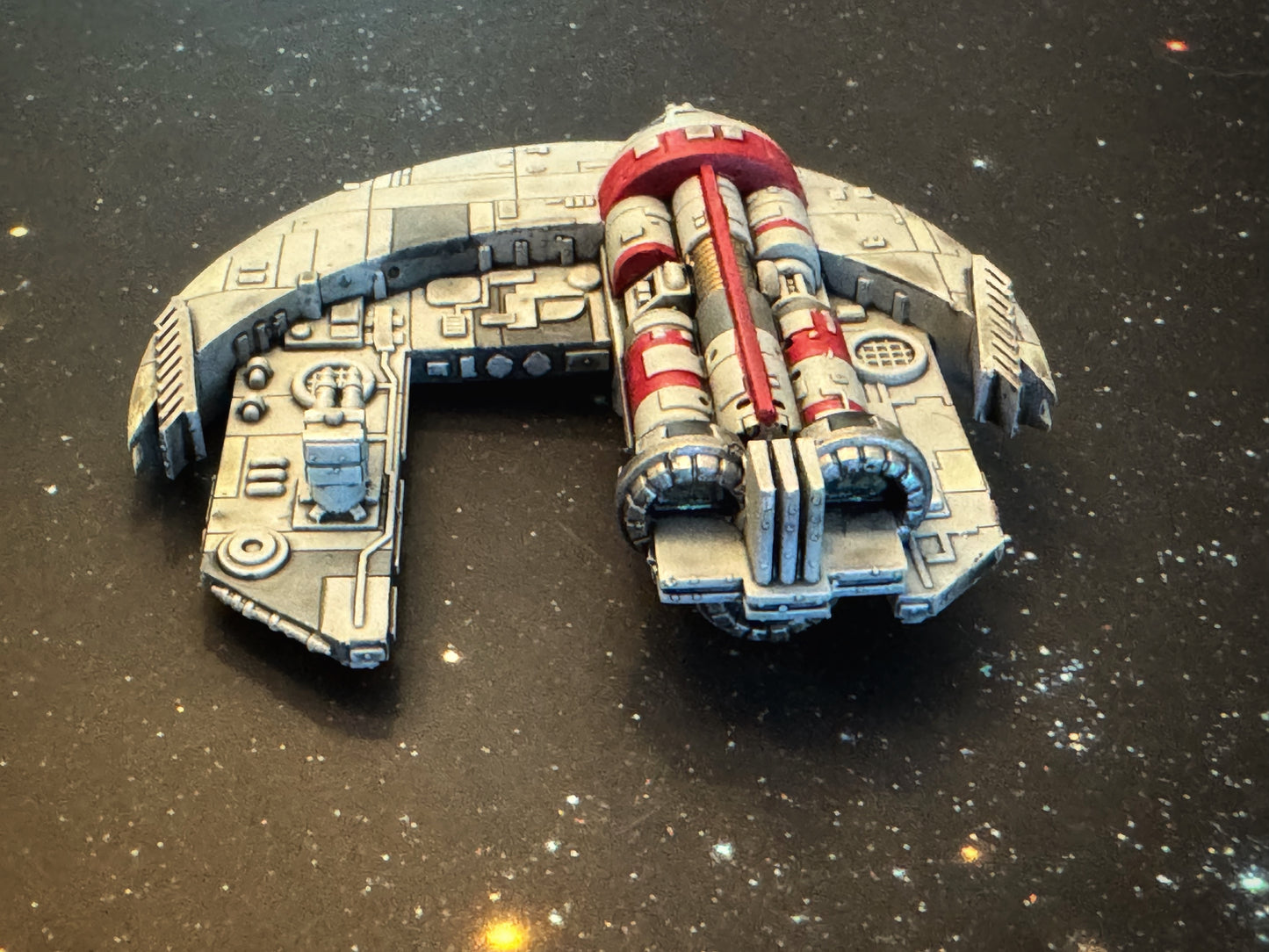 Star Wars X-Wing Punishing One Jumpmaster 5000 Freighter HAND PAINTED 14k 3D