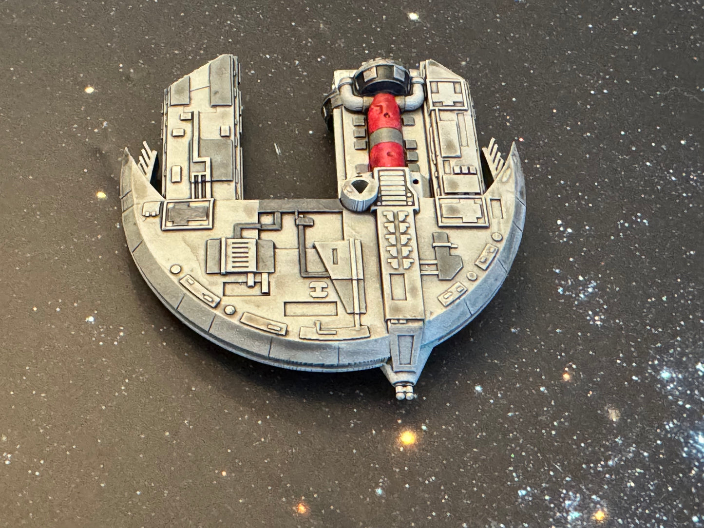 Star Wars X-Wing Punishing One Jumpmaster 5000 Freighter HAND PAINTED 14k 3D