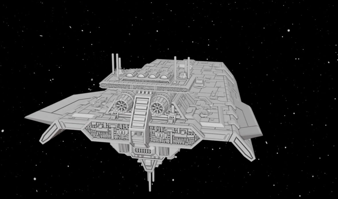 Star Wars Armada Imperial Pursuit Light Cruiser Raw/Unpainted -or- Hand Painted Model 3D 14k Resin