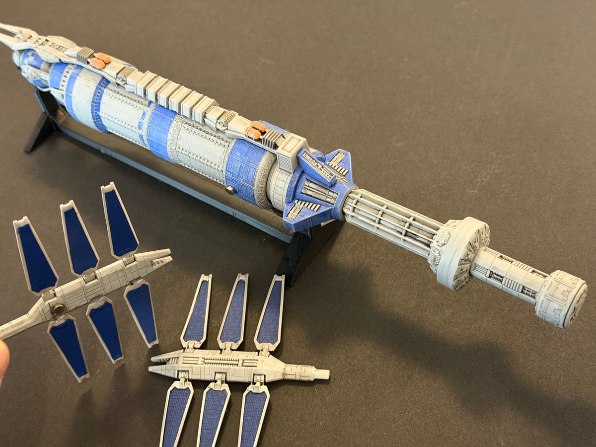 Babylon 5 Earth Alliance Space Station HIGH detail 3D print FanArt