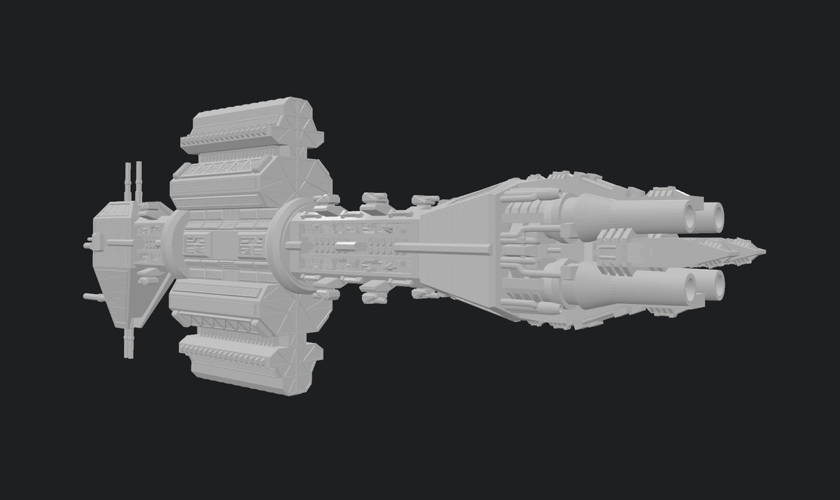Star Wars Armada scale Babylon 5 EA Earth Force Omega Class Destroyer 8” 3D Resin 14k