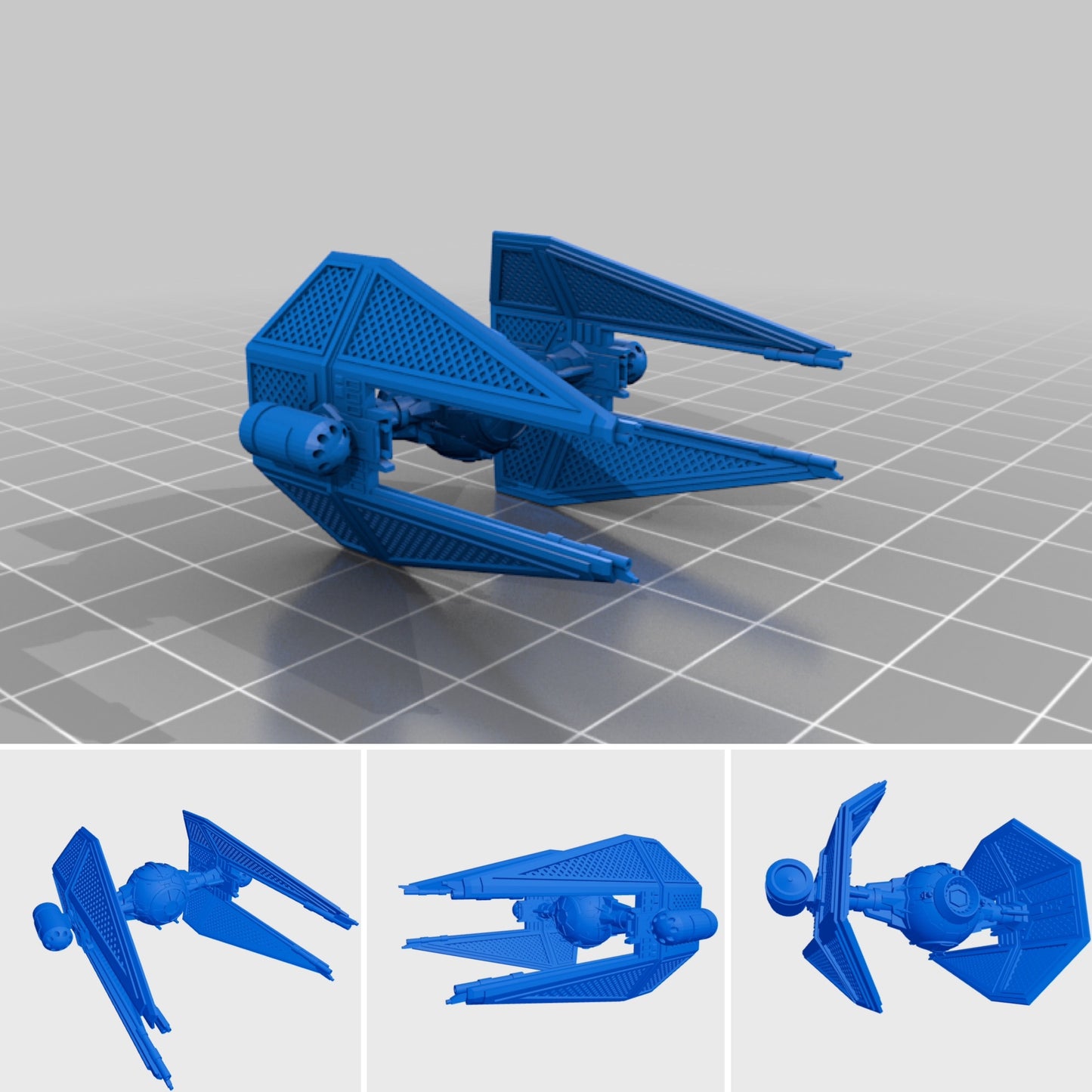 Star Wars X-Wing 1/270 TIE M3 Warhead • Painted or Raw/Unpainted 12k HRres 3D