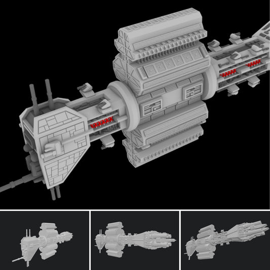 Star Wars Armada scale Babylon 5 EA Earth Force Omega Class Destroyer 8” 3D Resin 14k