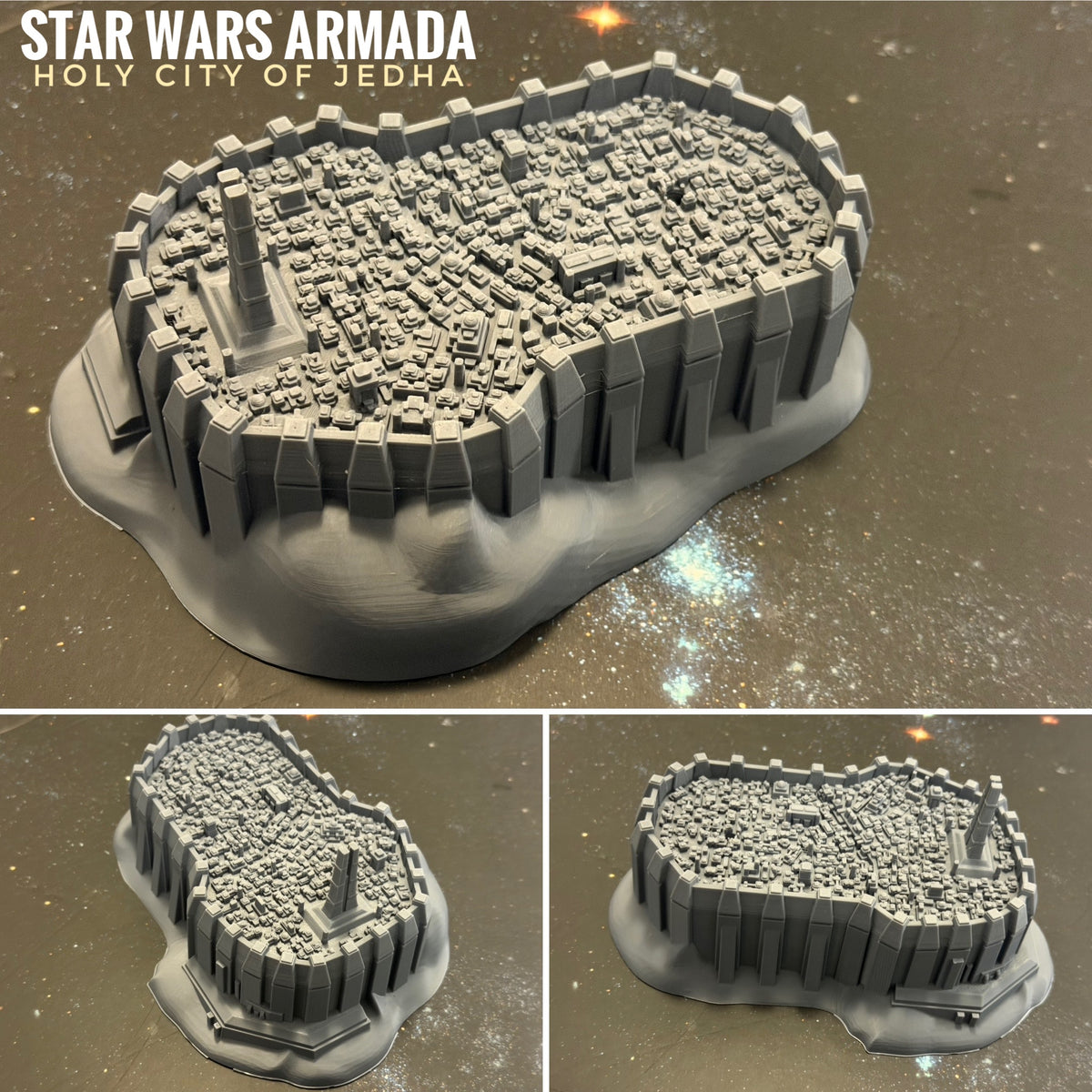 Star Wars Armada Holy City of Jedha (Rogue One) 16k 3D print
