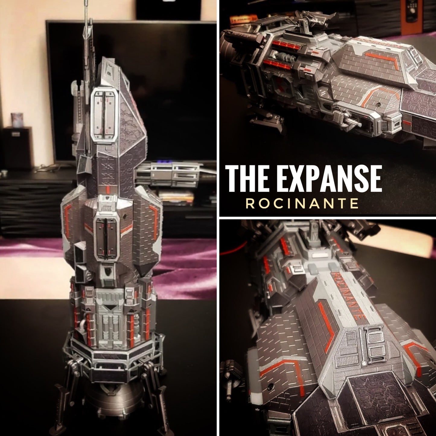 The Expanse “Rocinante” ship sci-fi 14k hi-res Resin 3D print FanArt