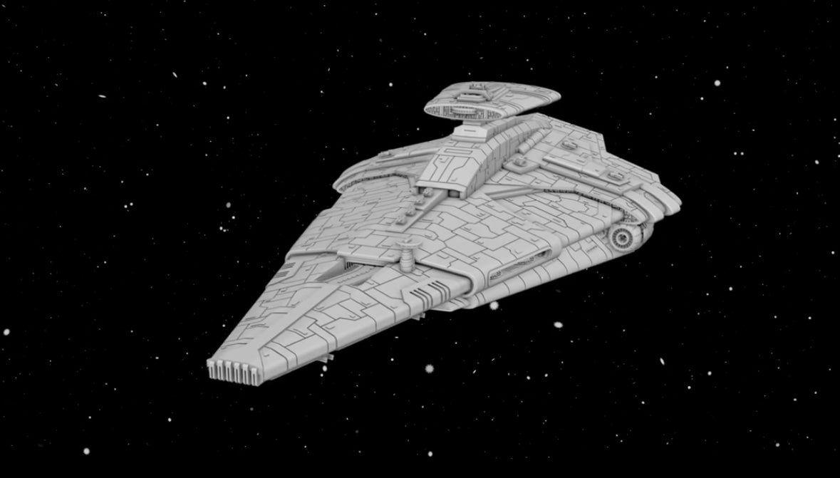 Star Wars Armada New Republic Endurance-Class Carrier Nebula Star Destroyer 7” Raw/Unpainted -or- Hand Painted Model 3D 14k Resin