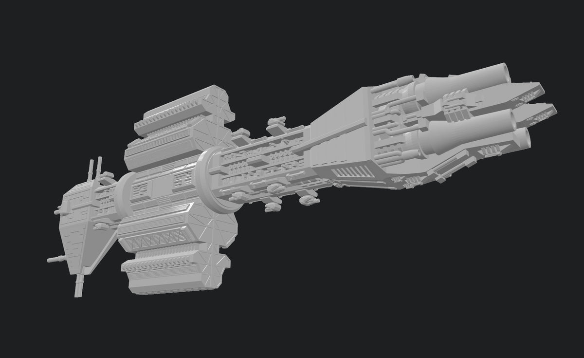 Star Wars Armada scale Babylon 5 EA Earth Force Omega Class Destroyer 8” 3D Resin 14k