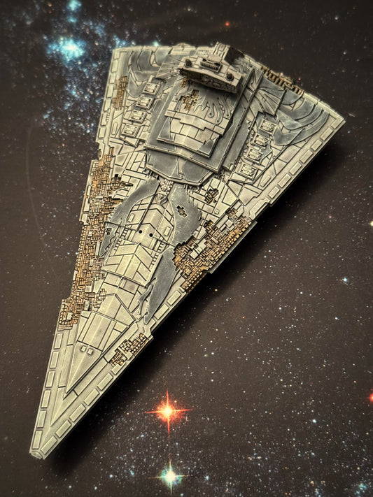 Star Wars Armada Thrawn Chimaera Imperial Star Destroyer ISD-1 Raw Unpainted - or - PAINTED 14k 3D