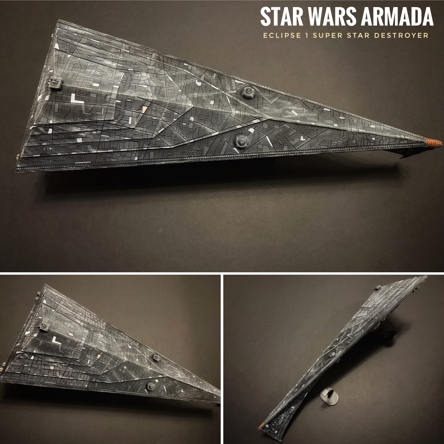 Star Wars Armada Dark Empire ECLIPSE 1 Super Star Destroyer 24” 14k 3D printed