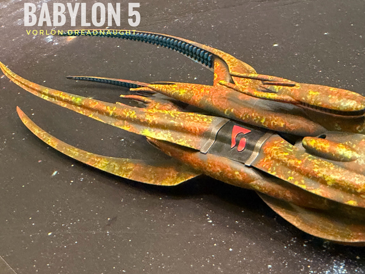 Babylon 5 Vorlon Dreadnought HIGH detail 16k 3D resin print FanArt (Star Wars armada scale)
