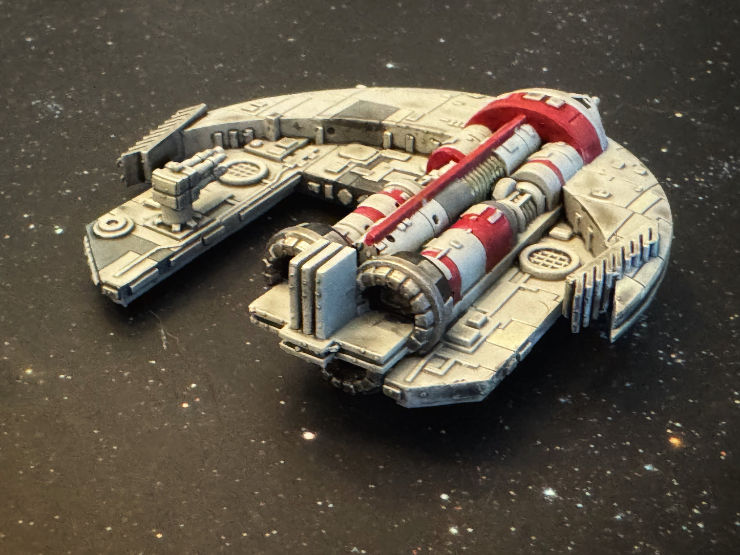 Star Wars X-Wing Punishing One Jumpmaster 5000 Freighter HAND PAINTED 14k 3D