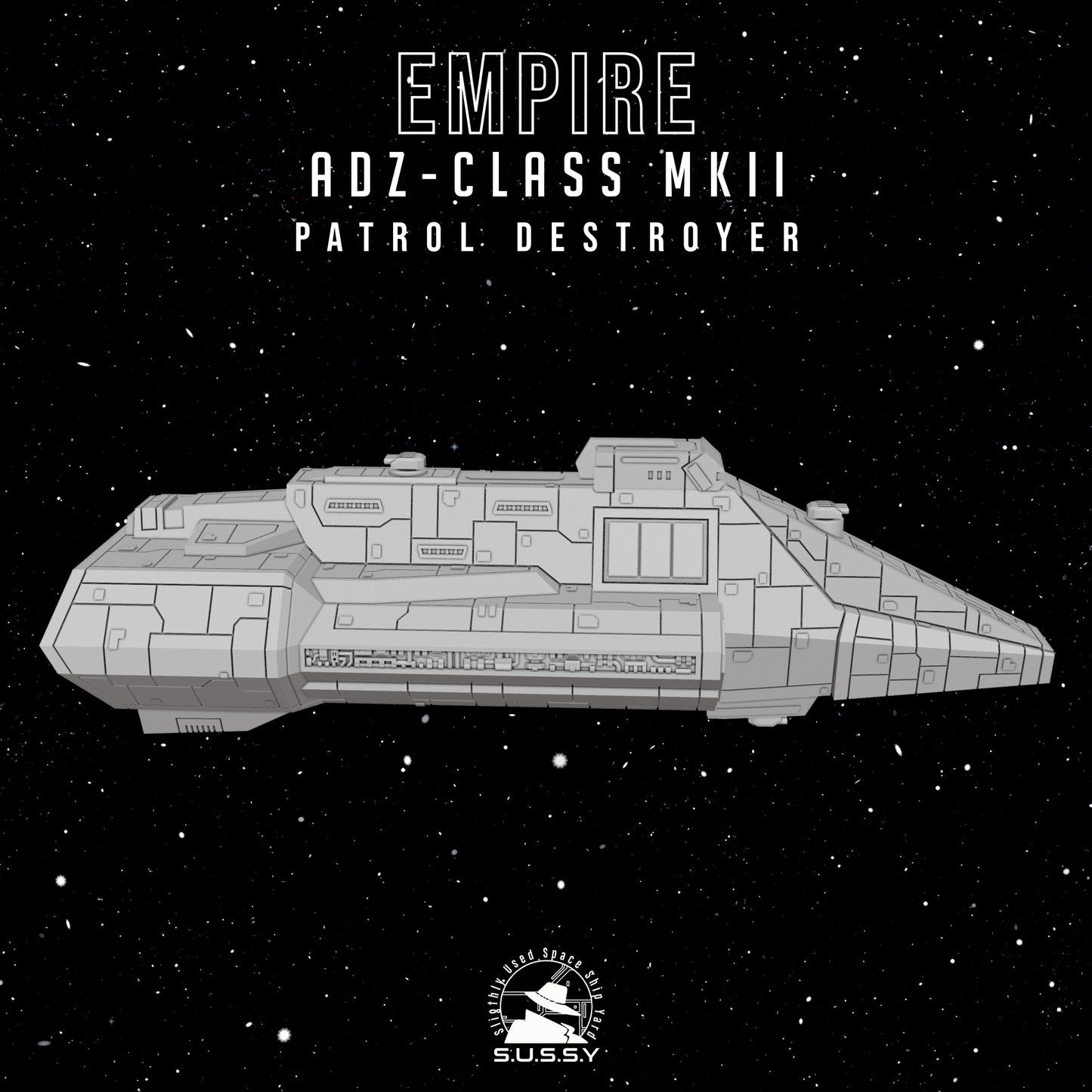Star Wars Armada ADZ-Class Destroyer - MK2 16k 3D print