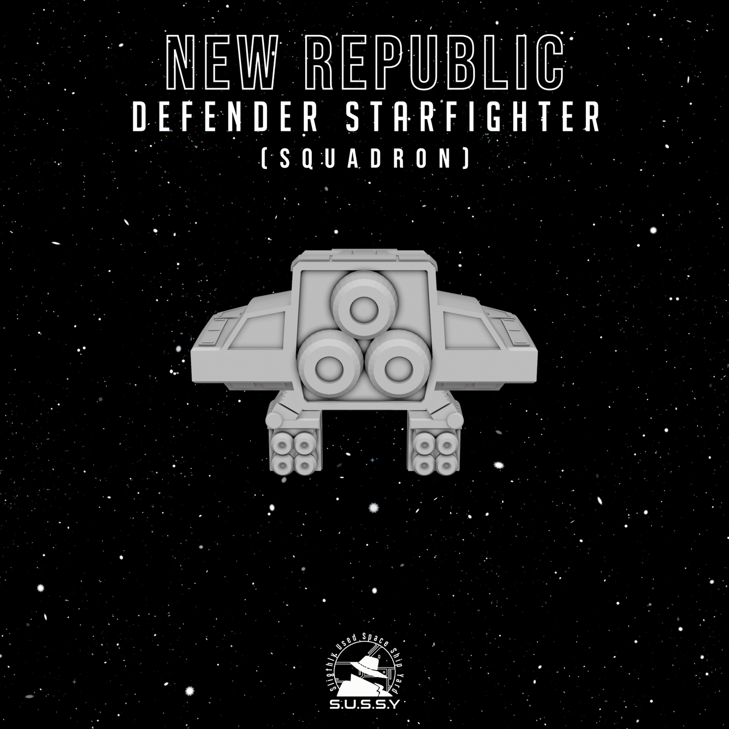Star Wars X-Wing 1/270 Republic Defender Starfighter 16k 3D print
