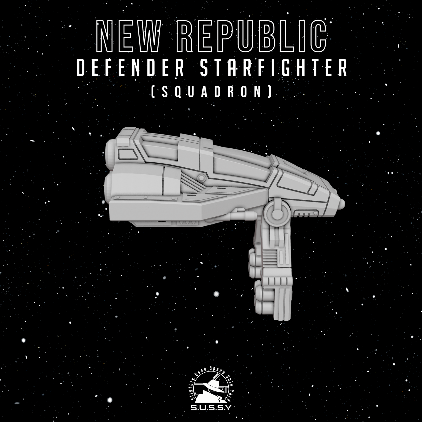 Star Wars X-Wing 1/270 Republic Defender Starfighter 16k 3D print