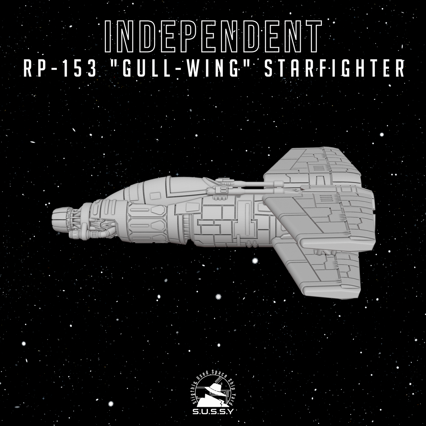 Star Wars X-Wing 1/270 Independent Systems RP153 Gull-Wing StarFighter 16k 3D print