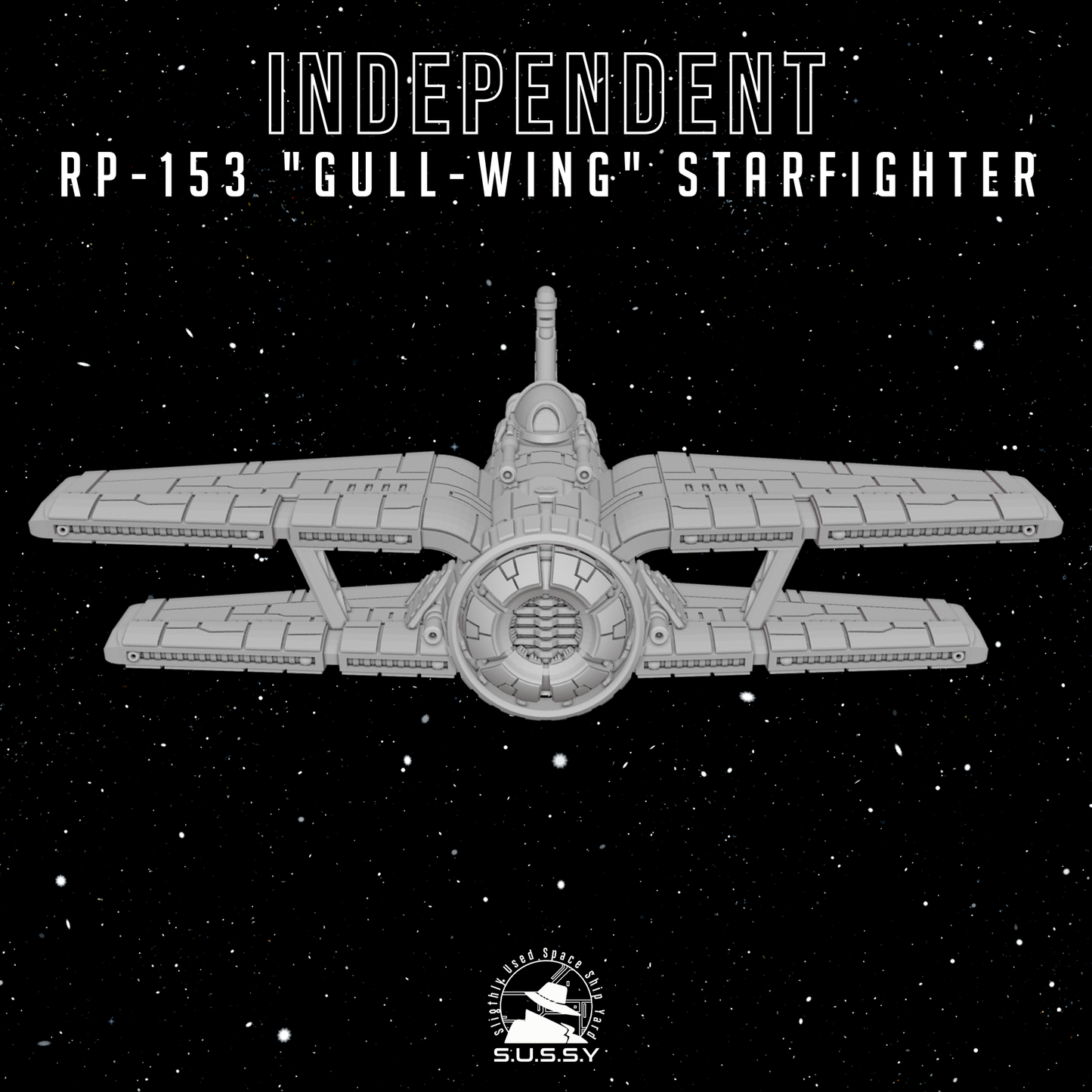 Star Wars X-Wing 1/270 Independent Systems RP153 Gull-Wing StarFighter 16k 3D print
