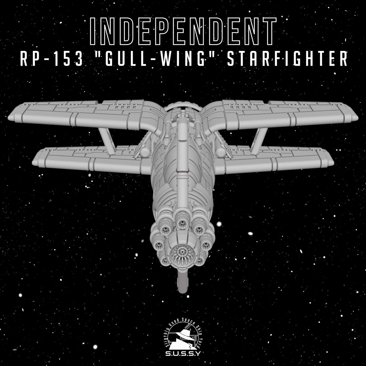 Star Wars X-Wing 1/270 Independent Systems RP153 Gull-Wing StarFighter 16k 3D print