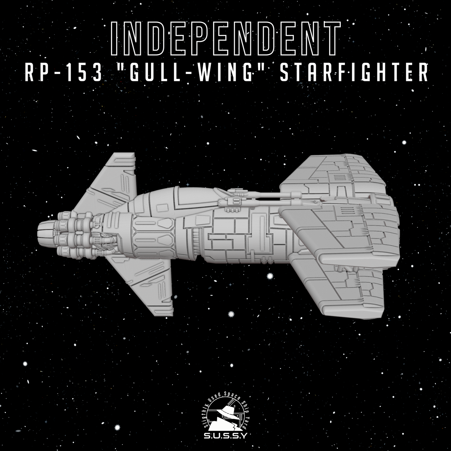 Star Wars X-Wing 1/270 Independent Systems RP153 Gull-Wing StarFighter 16k 3D print