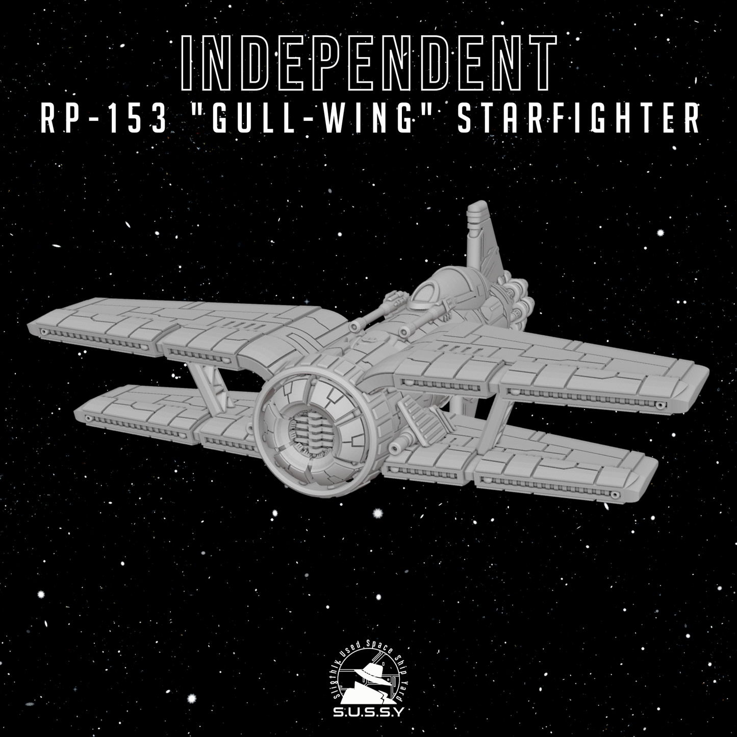 Star Wars X-Wing 1/270 Independent Systems RP153 Gull-Wing StarFighter 16k 3D print