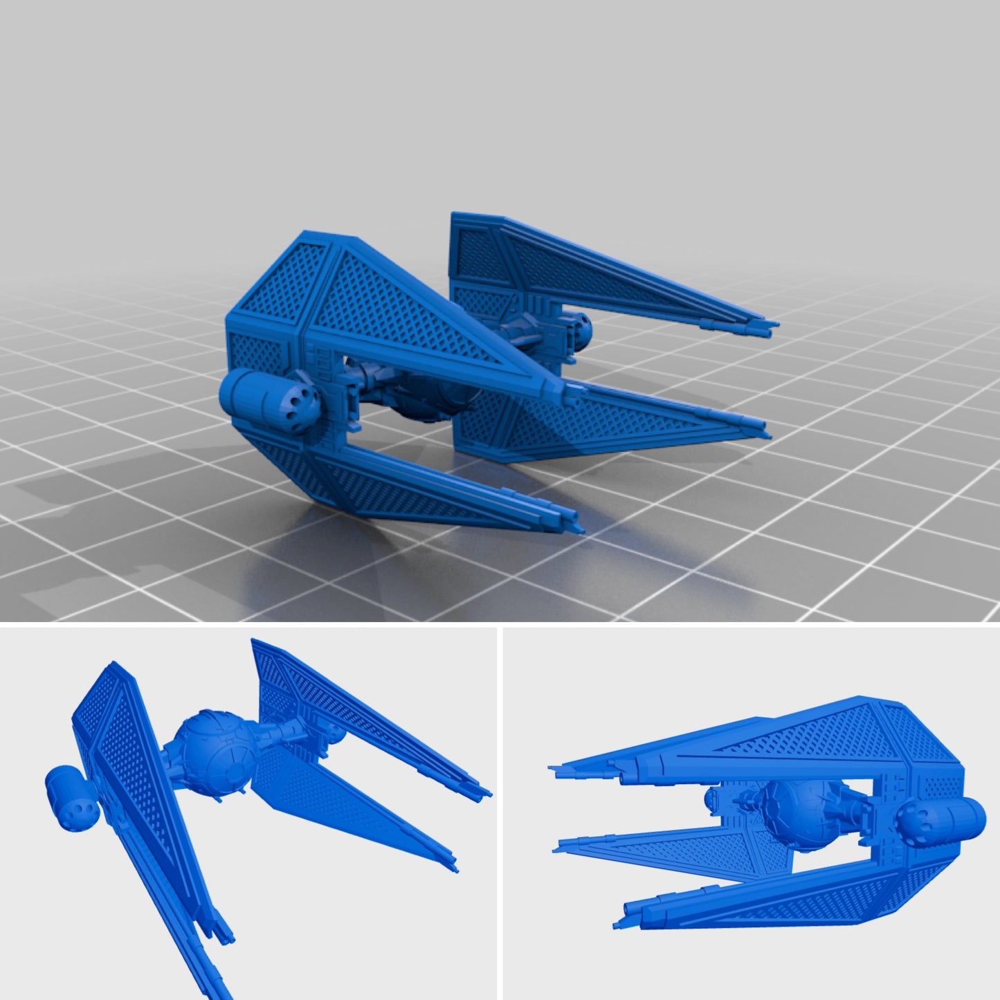 Star Wars X-Wing 1/270 TIE M3 Warhead • Painted or Raw/Unpainted 12k HRres 3D