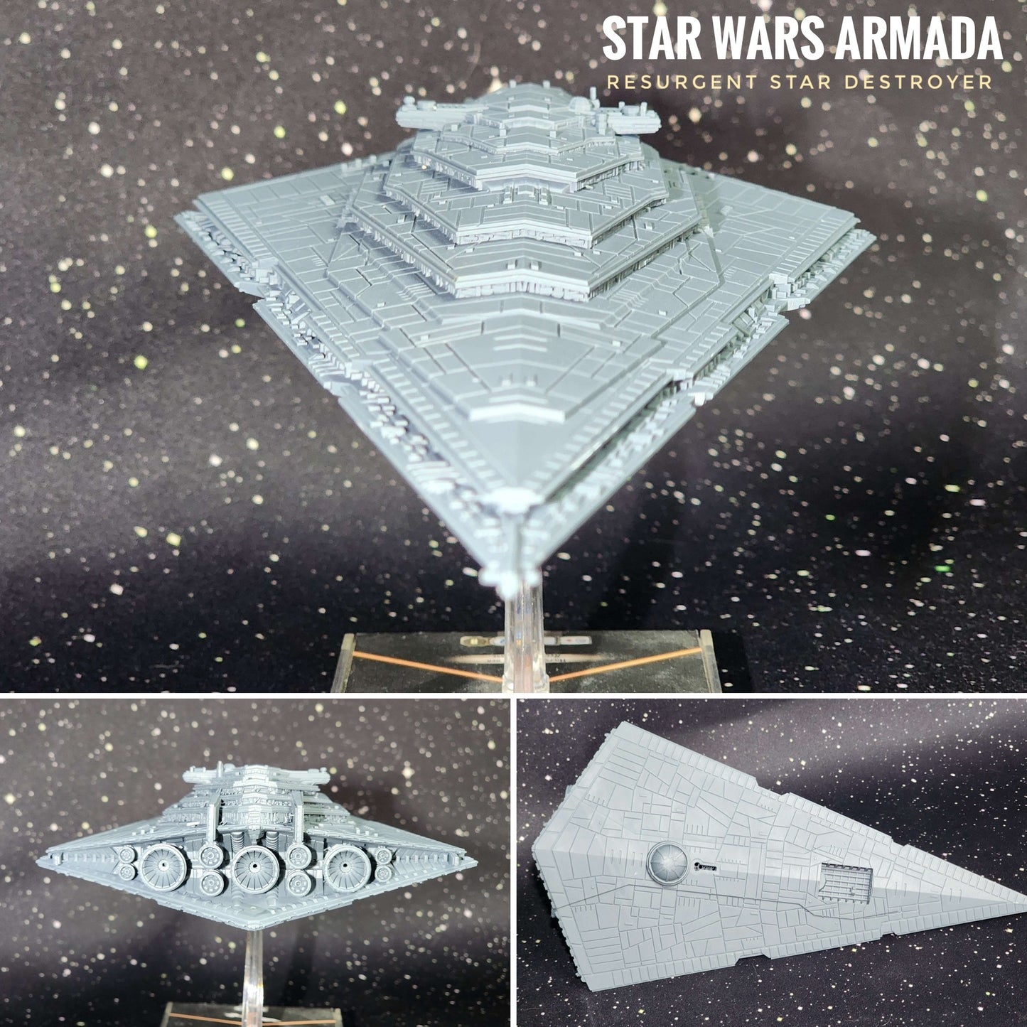 Star Wars Armada First Order Resurgent Star Destroyer 14k 3D