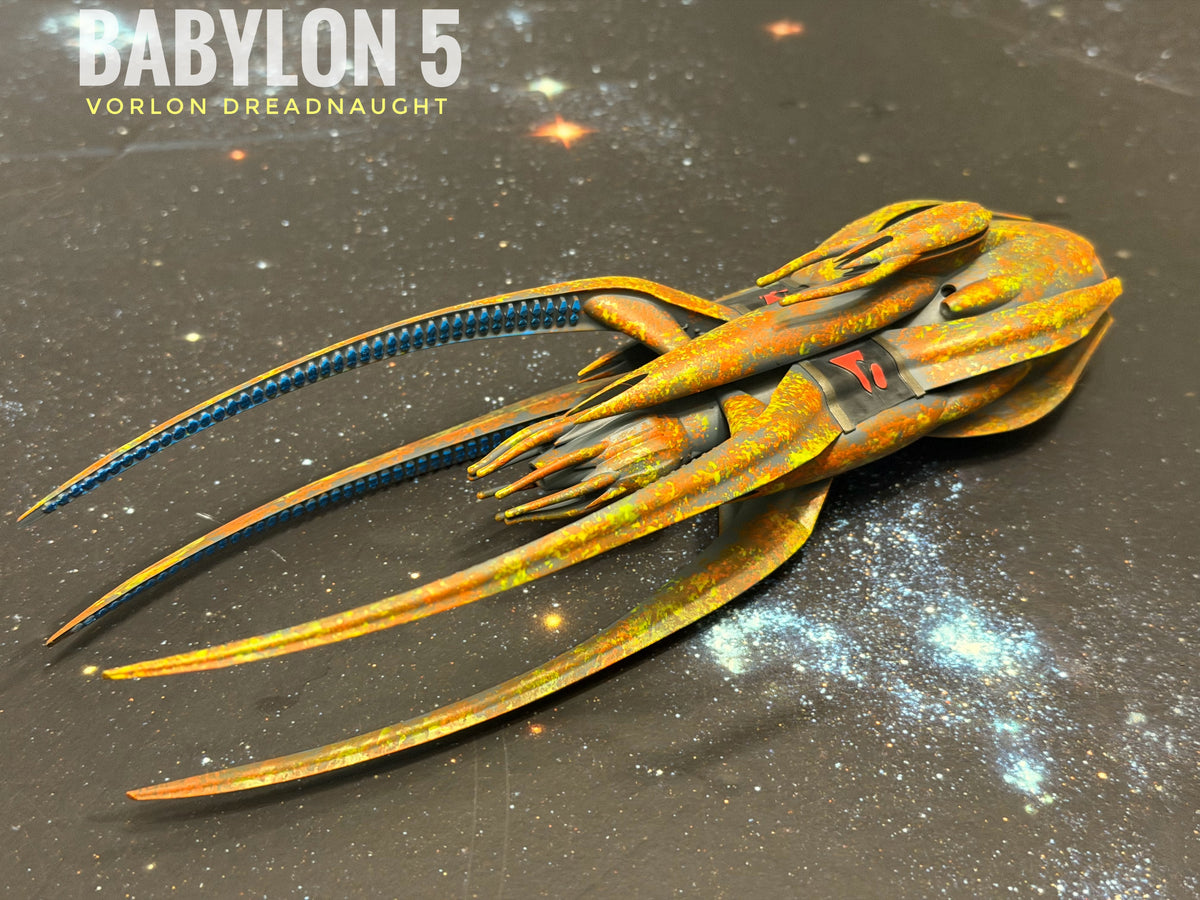 Babylon 5 Vorlon Dreadnought HIGH detail 16k 3D resin print FanArt (Star Wars armada scale)