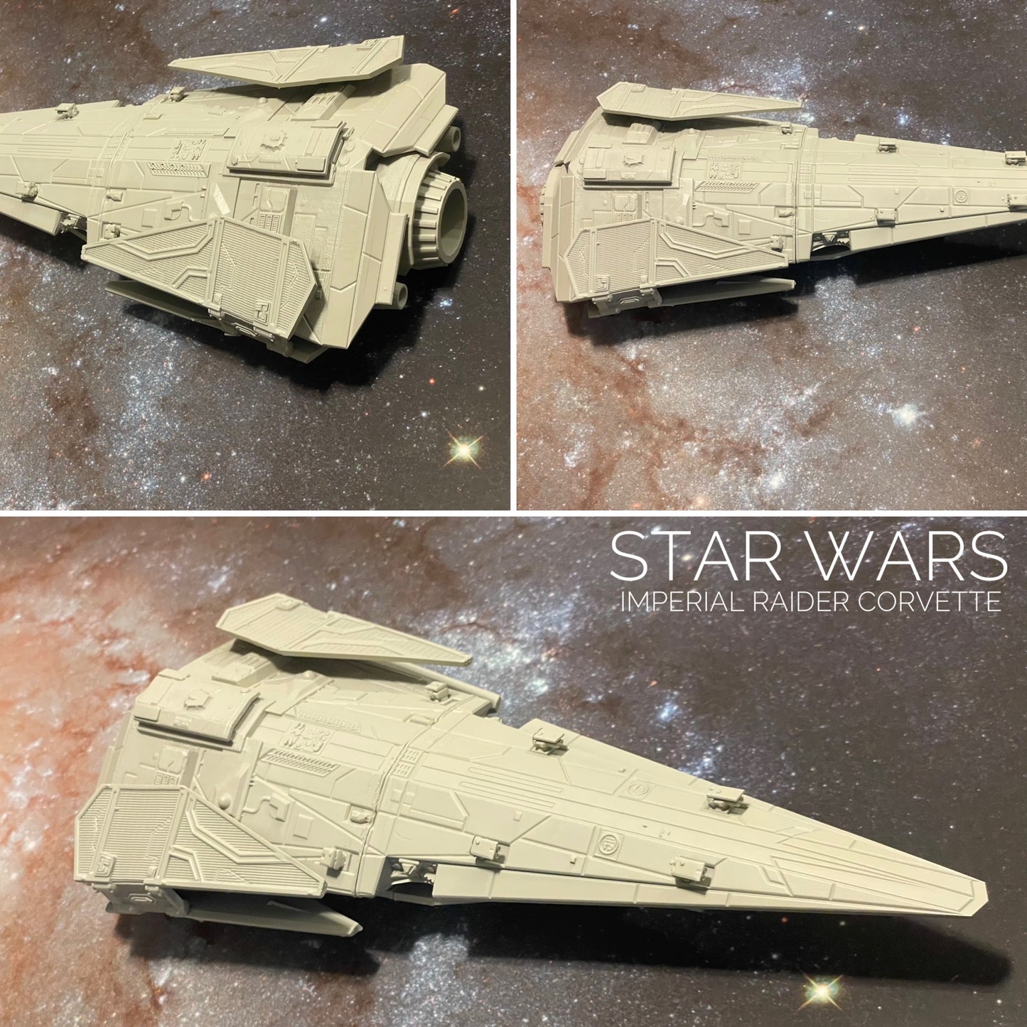 Star Wars X-Wing 1-270 Imperial Raider Corvette • Painted or Raw/Unpainted 12k HiRes 3D