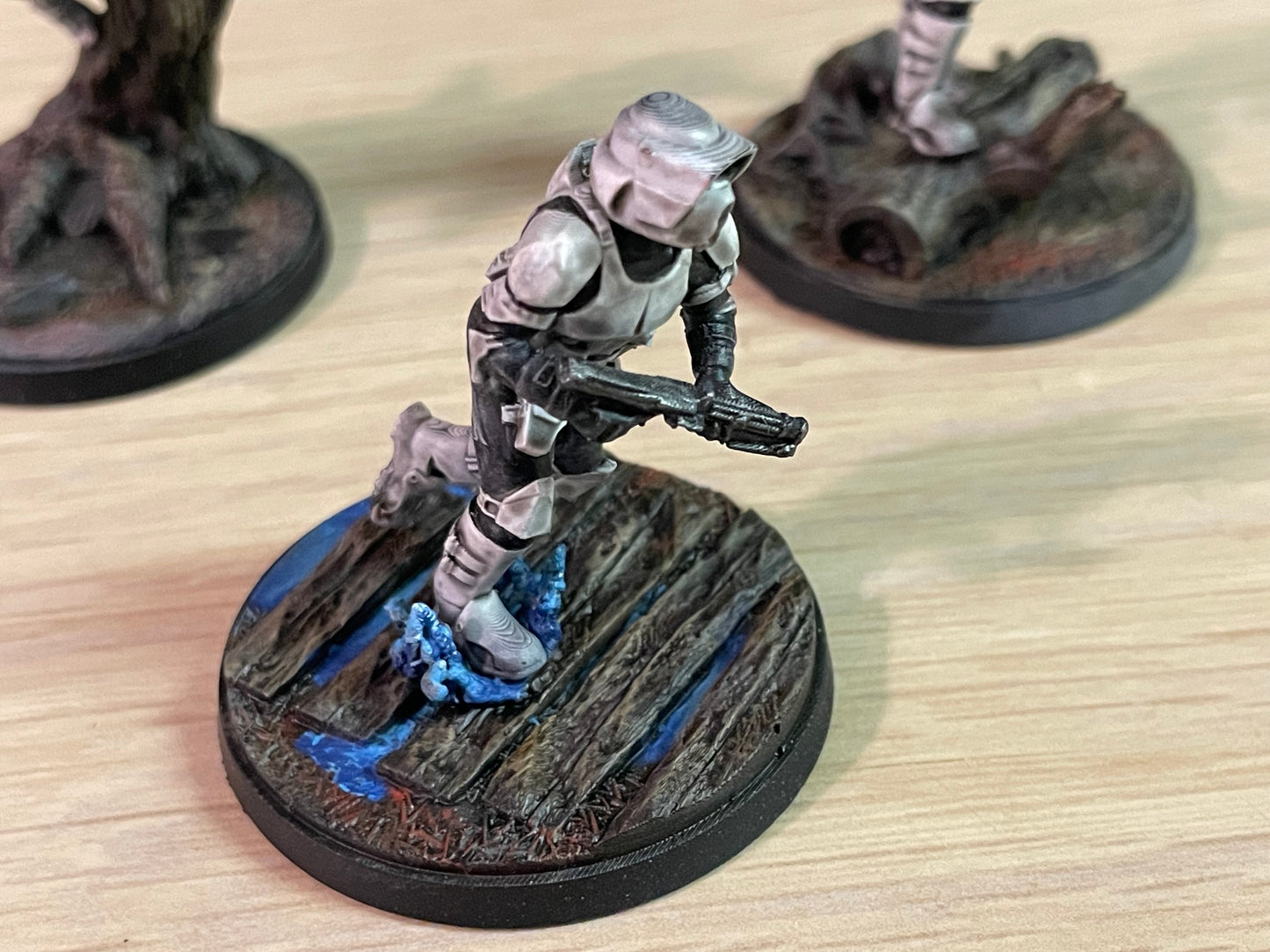 Star Wars LEGION Shatter Scale Clone Troopers (3) • Raw/Unpainted -or- Hand Painted Model 3D 14k Resin