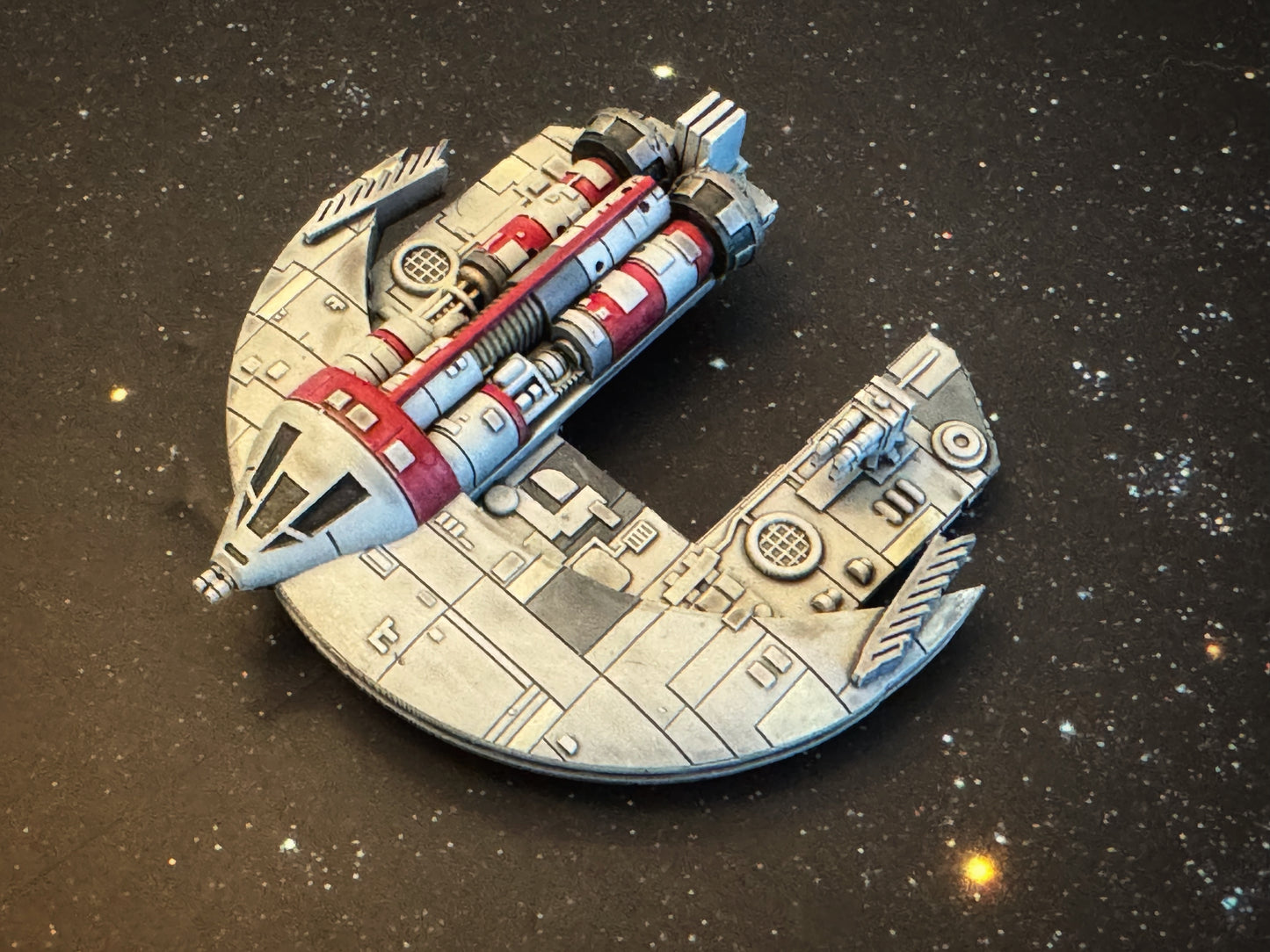 Star Wars X-Wing Punishing One Jumpmaster 5000 Freighter HAND PAINTED 14k 3D