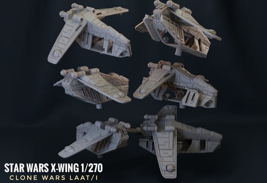 Star Wars X-Wing 1/270 Clone LAAT/i Low Altitude Assault Transport 12k HiRes 3D