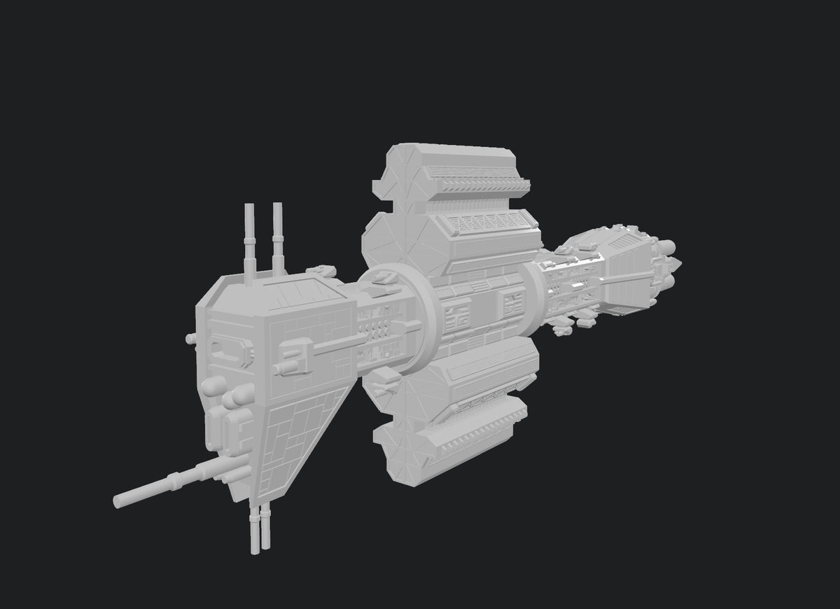Star Wars Armada scale Babylon 5 EA Earth Force Omega Class Destroyer 8” 3D Resin 14k